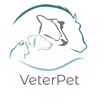 Logo de VeterPet, clínica veterinaria para perros y gatos
