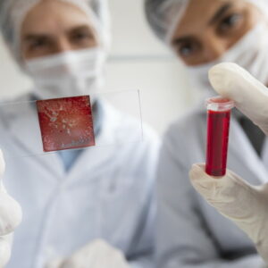 Equipo de profesionales en laboratorio veterinario procesando muestras animales